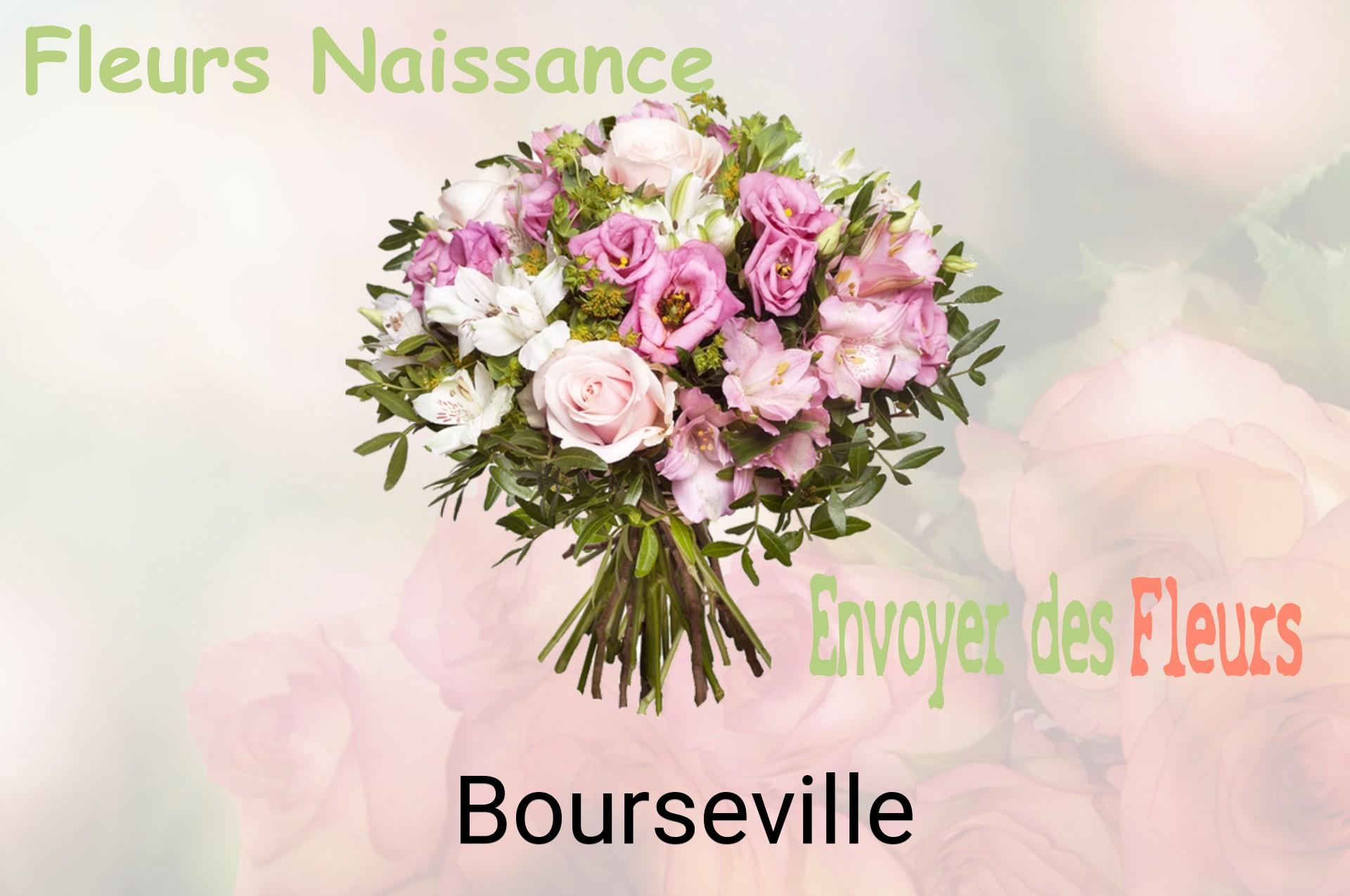 Bouquet de fleurs de naissance livré à Bourseville